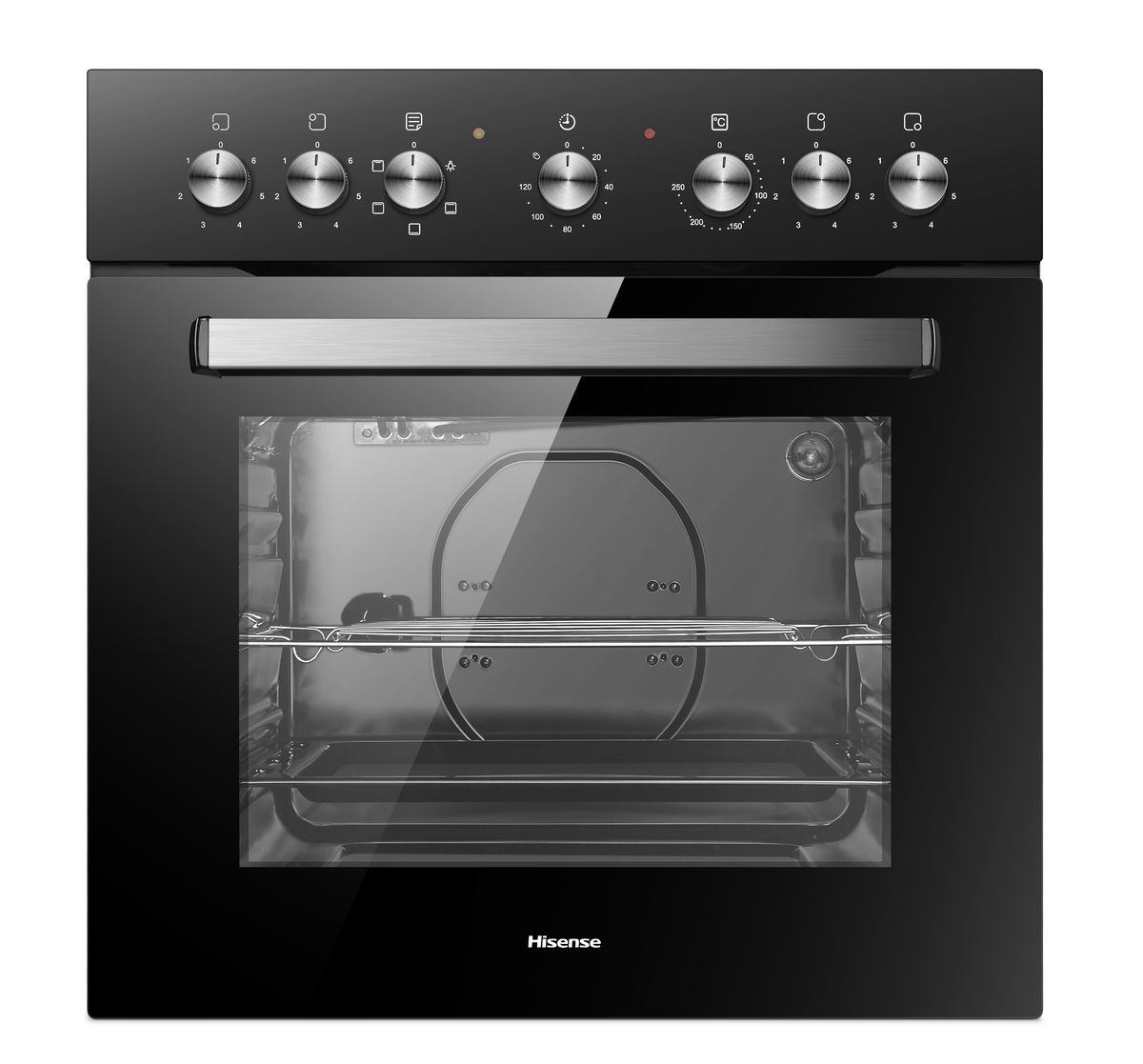 Hisense-600mm Undercounter Oven & Hob Set-Black